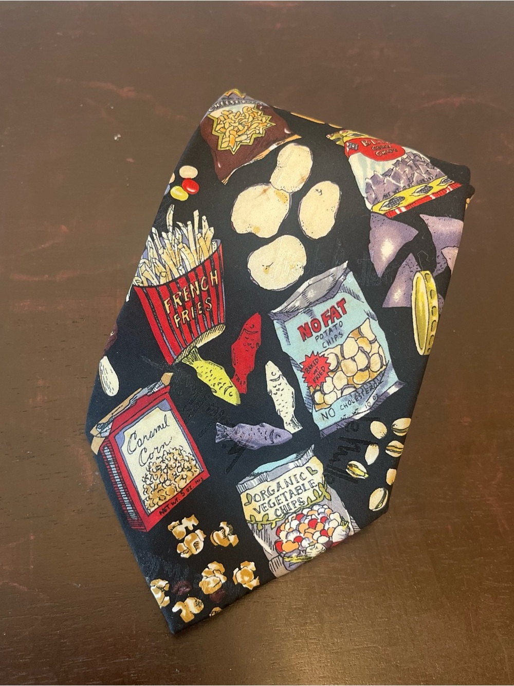 90s Silk Nicole Miller Junkfood Wide Tie